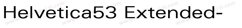 Helvetica53 Extended字体转换